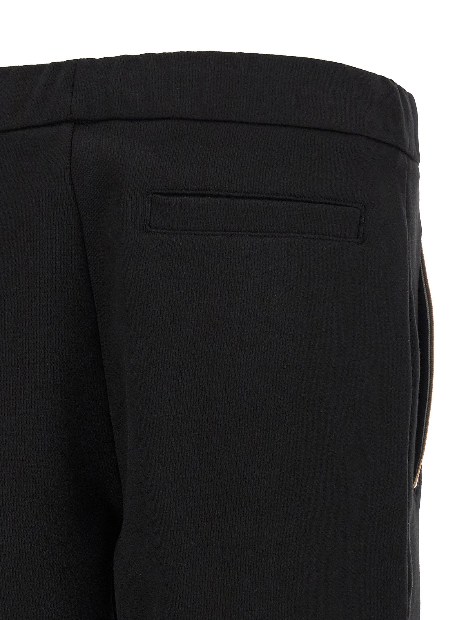BOSS Slim Fit Cotton Tracksuit Trousers Black-thumbmail-4