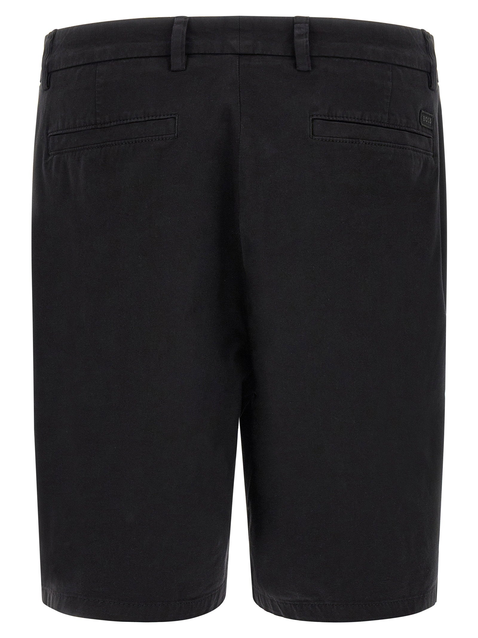 Hugo Boss H-Kane1 Katoenen Bermuda Short met Stretch Zwart-thumbmail-2