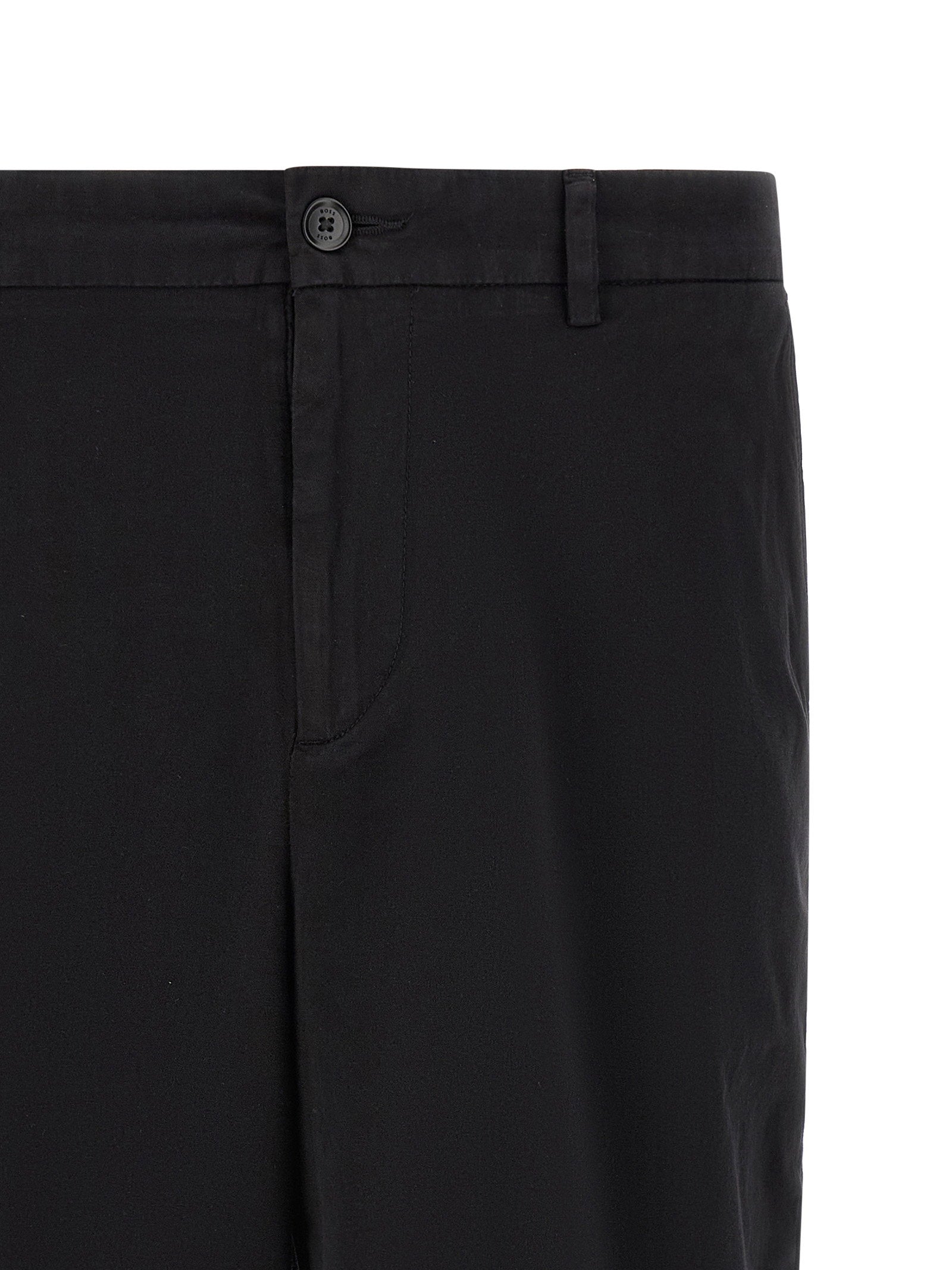 Hugo Boss H-Kane1 Katoenen Bermuda Short met Stretch Zwart-thumbmail-3