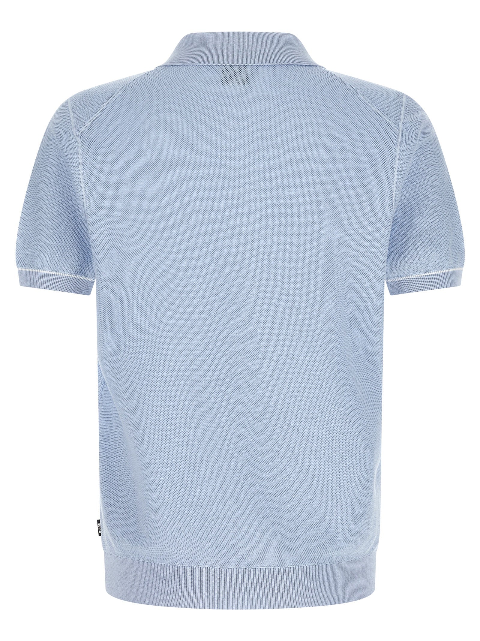 Hugo Boss H-Narciso Piqué Polo Light Blue Cotton Lyocell