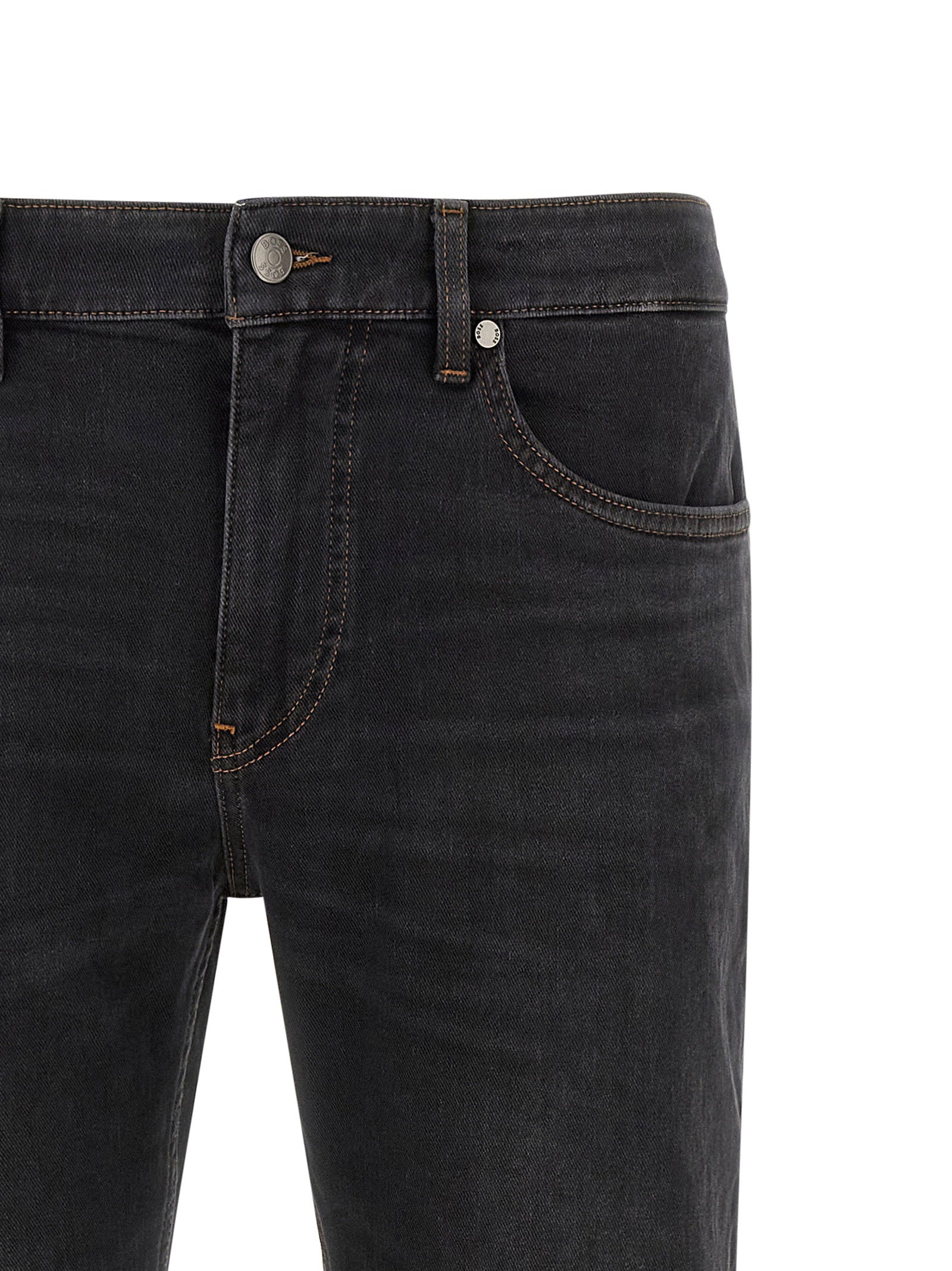 Hugo Boss H-Delaware Slim Jeans Zwart Jeans Hugo Boss
