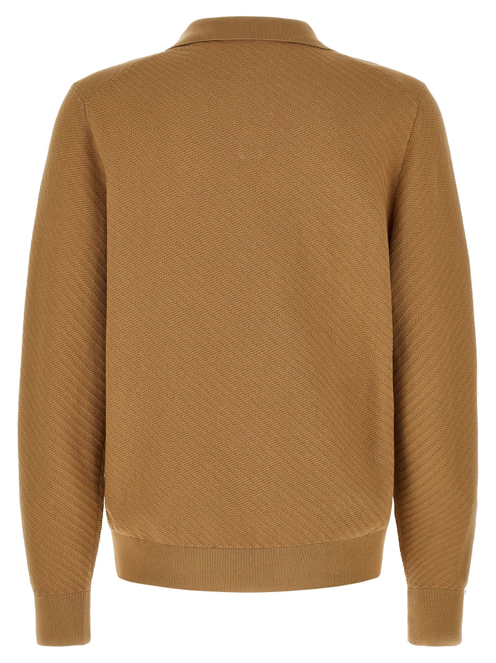 Hugo Boss H-Lomarino poloshirt camel, zijaanzicht