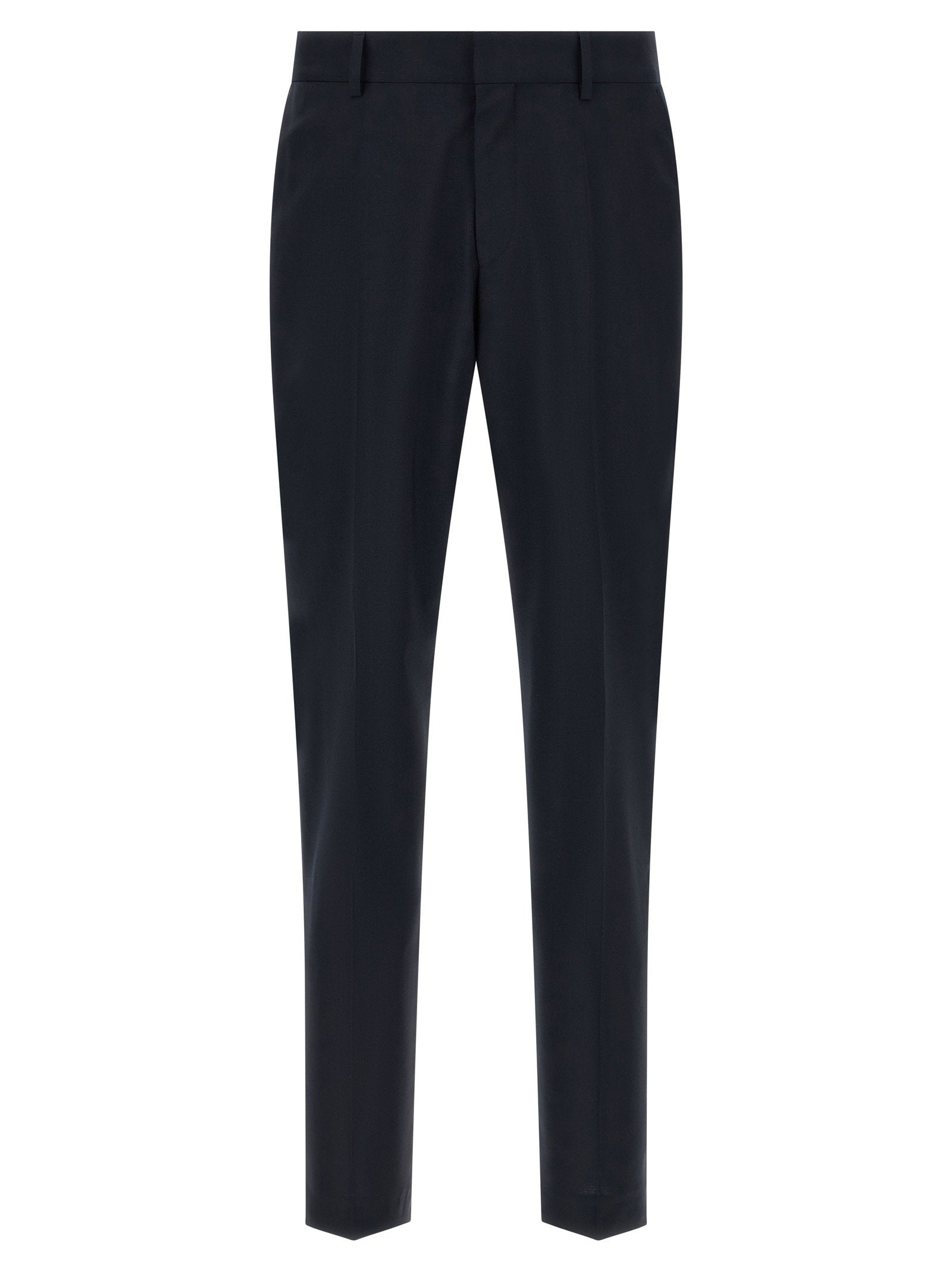 Hugo Boss kostuum in middernachtblauw, detail van de zak met klep