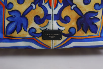 Dolce & Gabbana Multicolor Majolica Print Nylon Travel Backpack Bag