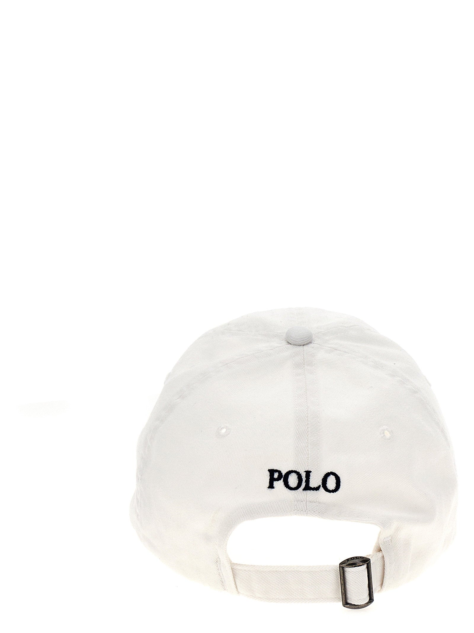 Polo Ralph Lauren Cotton Chino Ball Cap wit, achteraanzicht met verstelbare band