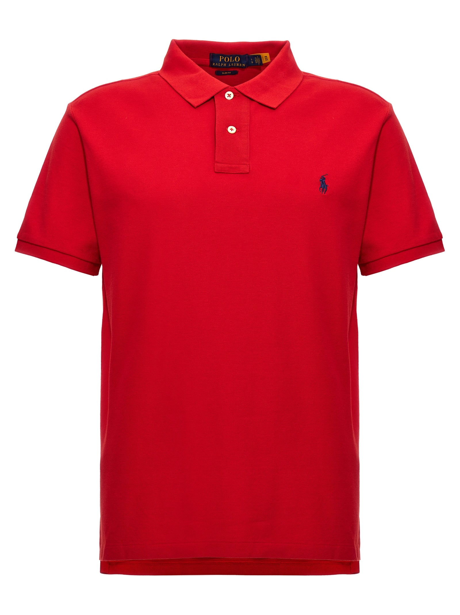 Polo Ralph Lauren Slim Fit Piqué Polo Shirt Red-thumbmail-1