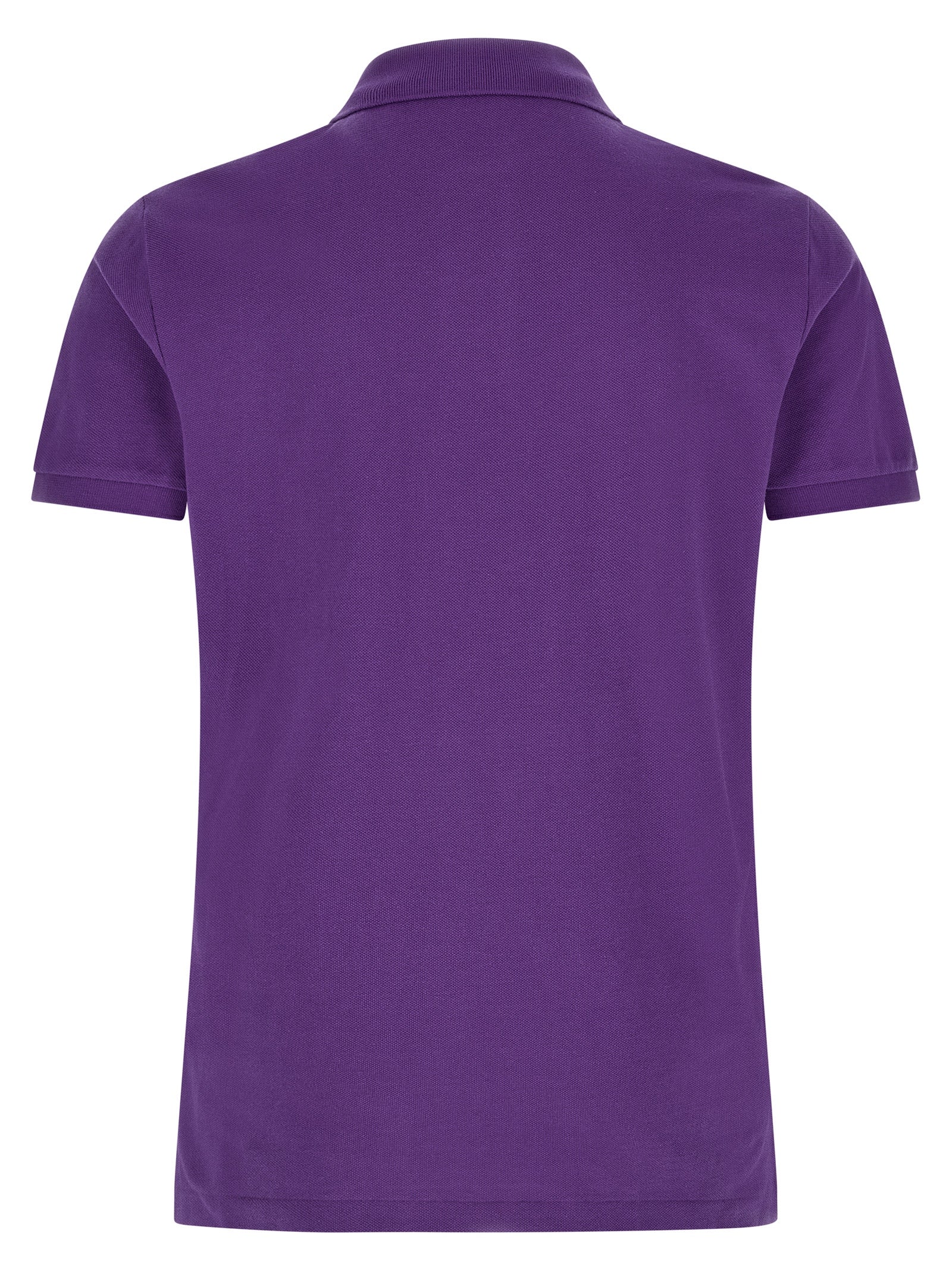 Polo Ralph Lauren Custom Slim Fit Piqué Polo Shirt Purple