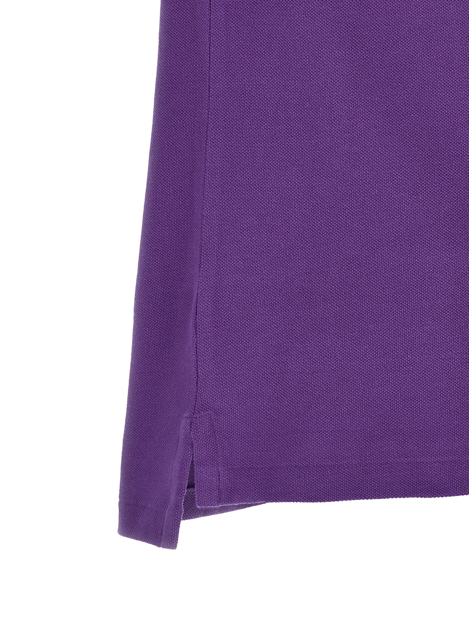 Polo Ralph Lauren Custom Slim Fit Piqué Polo Shirt Purple-thumbmail-4