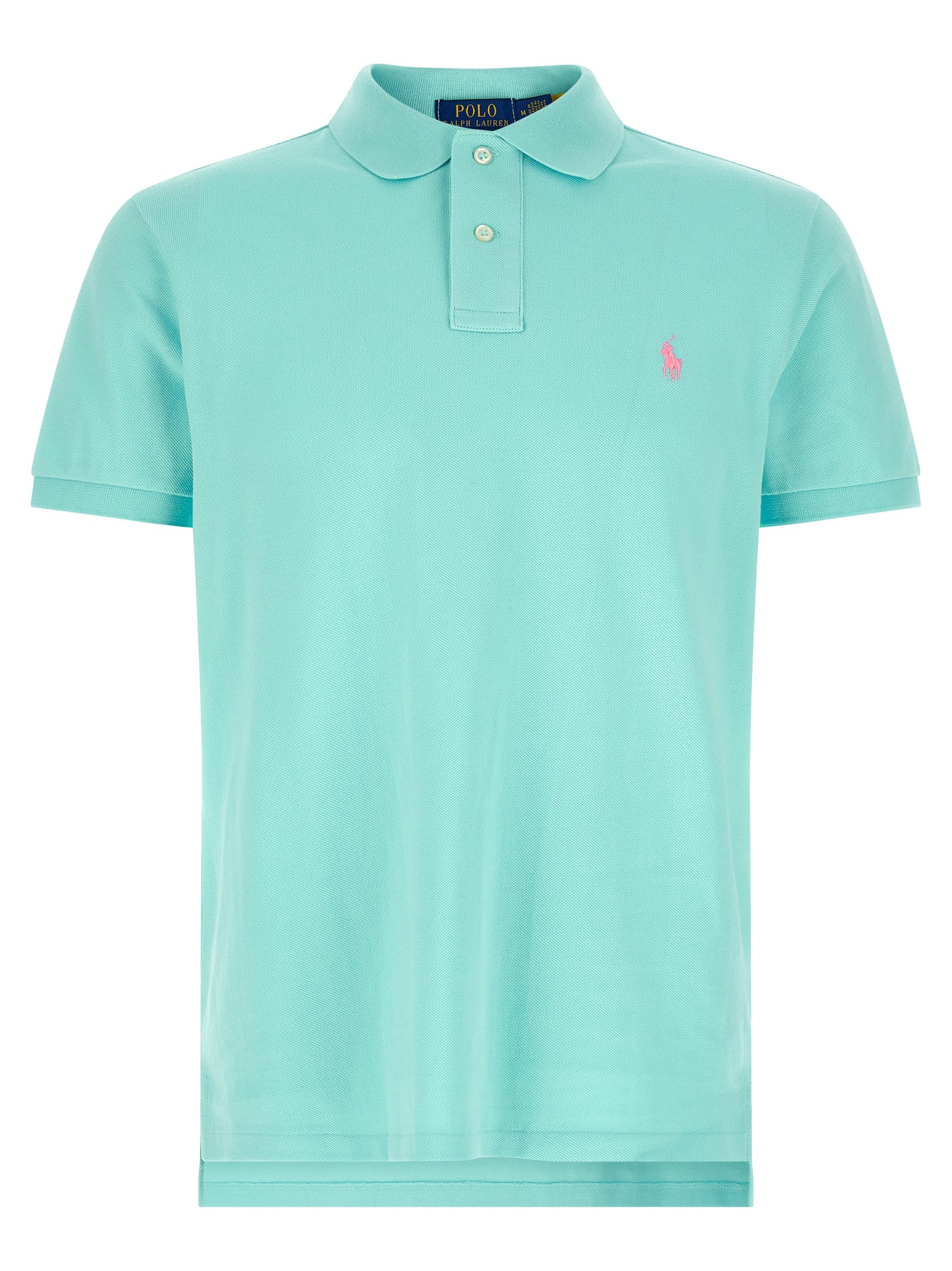 Polo Ralph Lauren Custom Slim Fit Piqué Polo Shirt Aqua Green