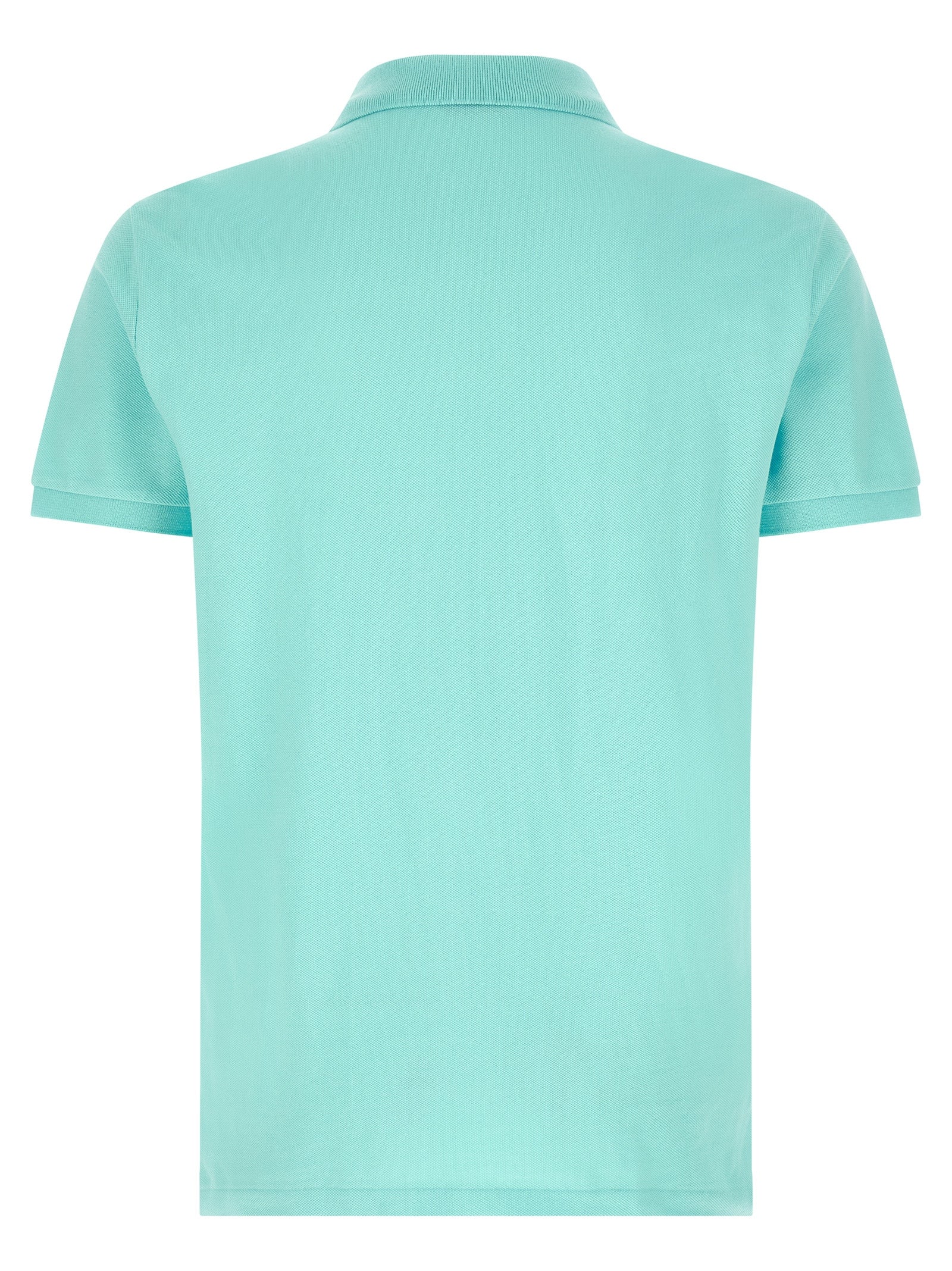 Polo Ralph Lauren Custom Slim Fit Piqué Polo Shirt Aqua Green-thumbmail-2