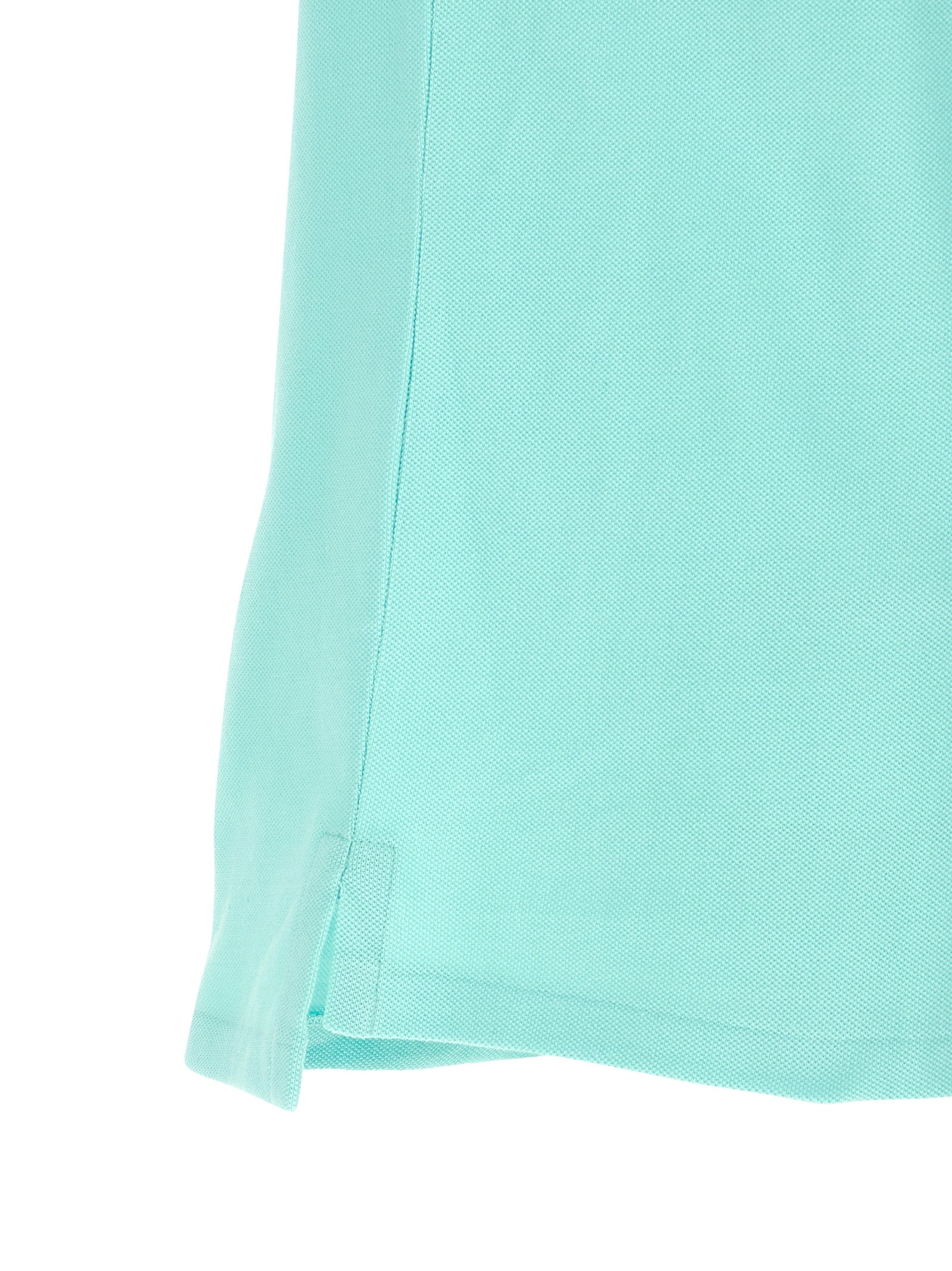 Polo Ralph Lauren Custom Slim Fit Piqué Polo Shirt Aqua Green-thumbmail-4