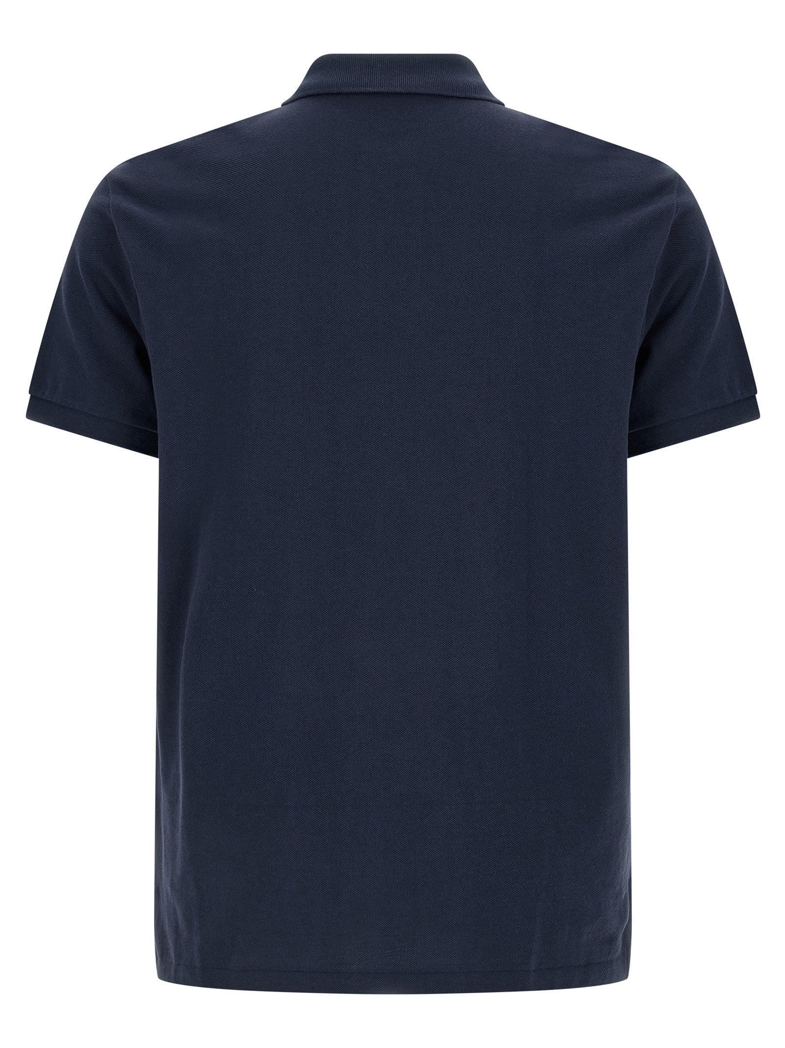 Polo Ralph Lauren Custom Slim Fit Piqué Polo Shirt Navy-thumbmail-2