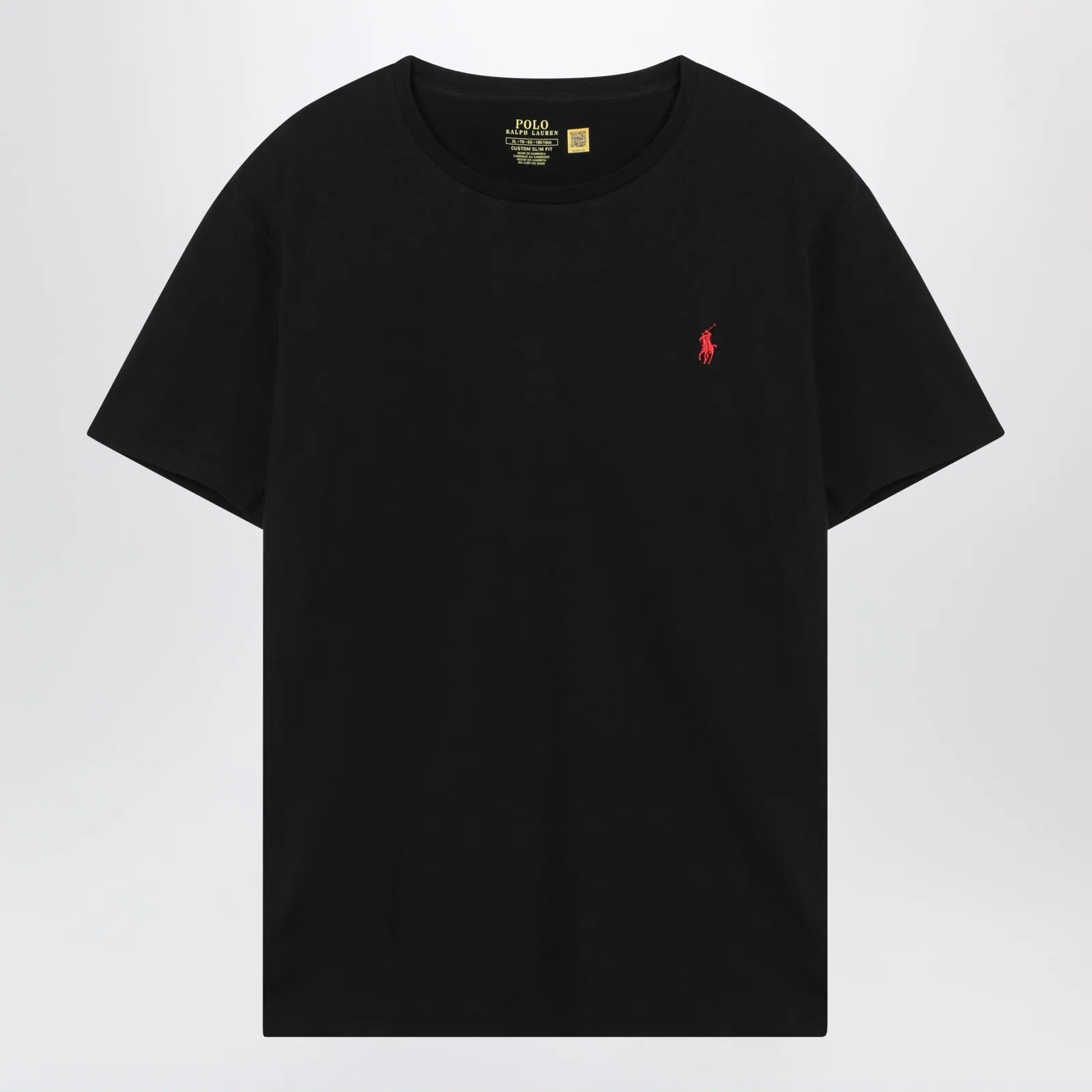 Polo Ralph Lauren Custom Slim Fit Pima Katoenen T-shirt Zwart-thumbmail-1