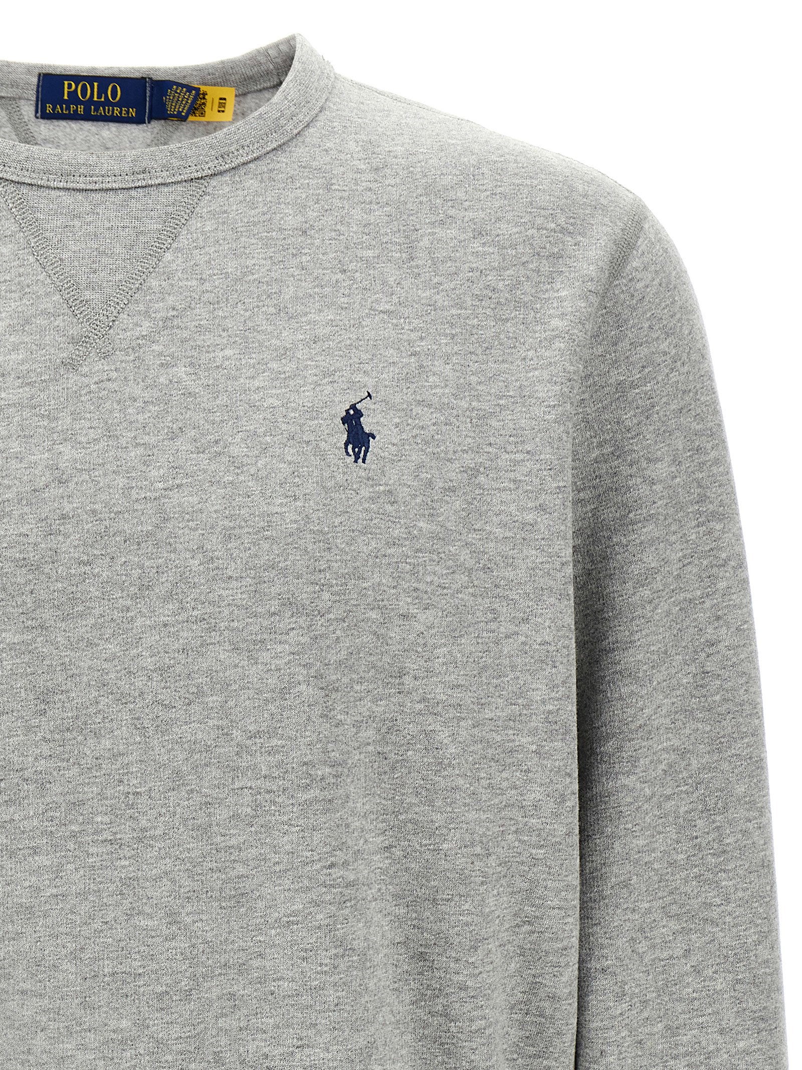 Polo Ralph Lauren La Felpa RL Sweatshirt Grijs Gemêleerd-thumbmail-3