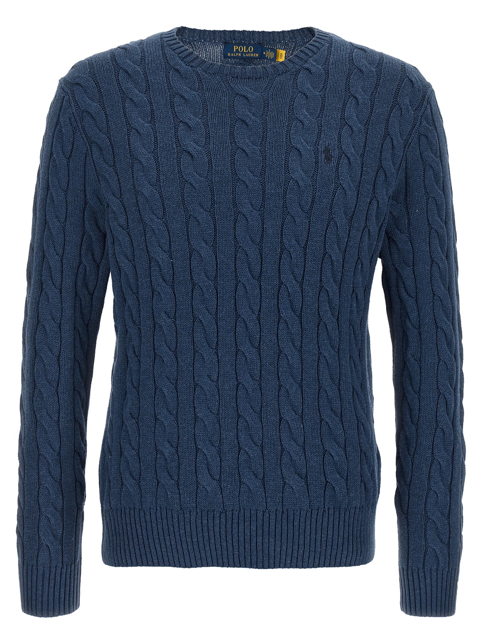 Polo Ralph Lauren Cable Knit Cotton Sweater Navy