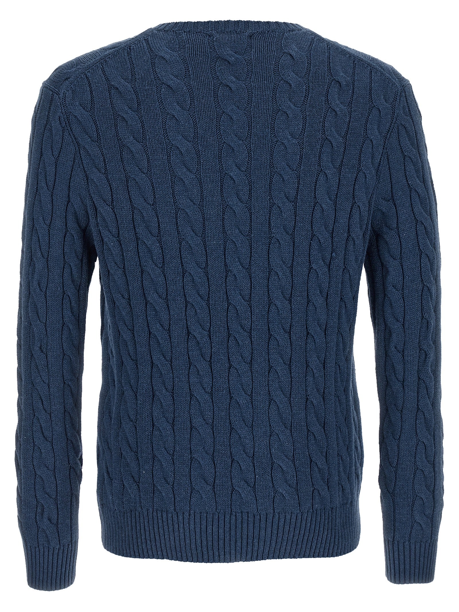 Polo Ralph Lauren Cable Knit Cotton Sweater Navy