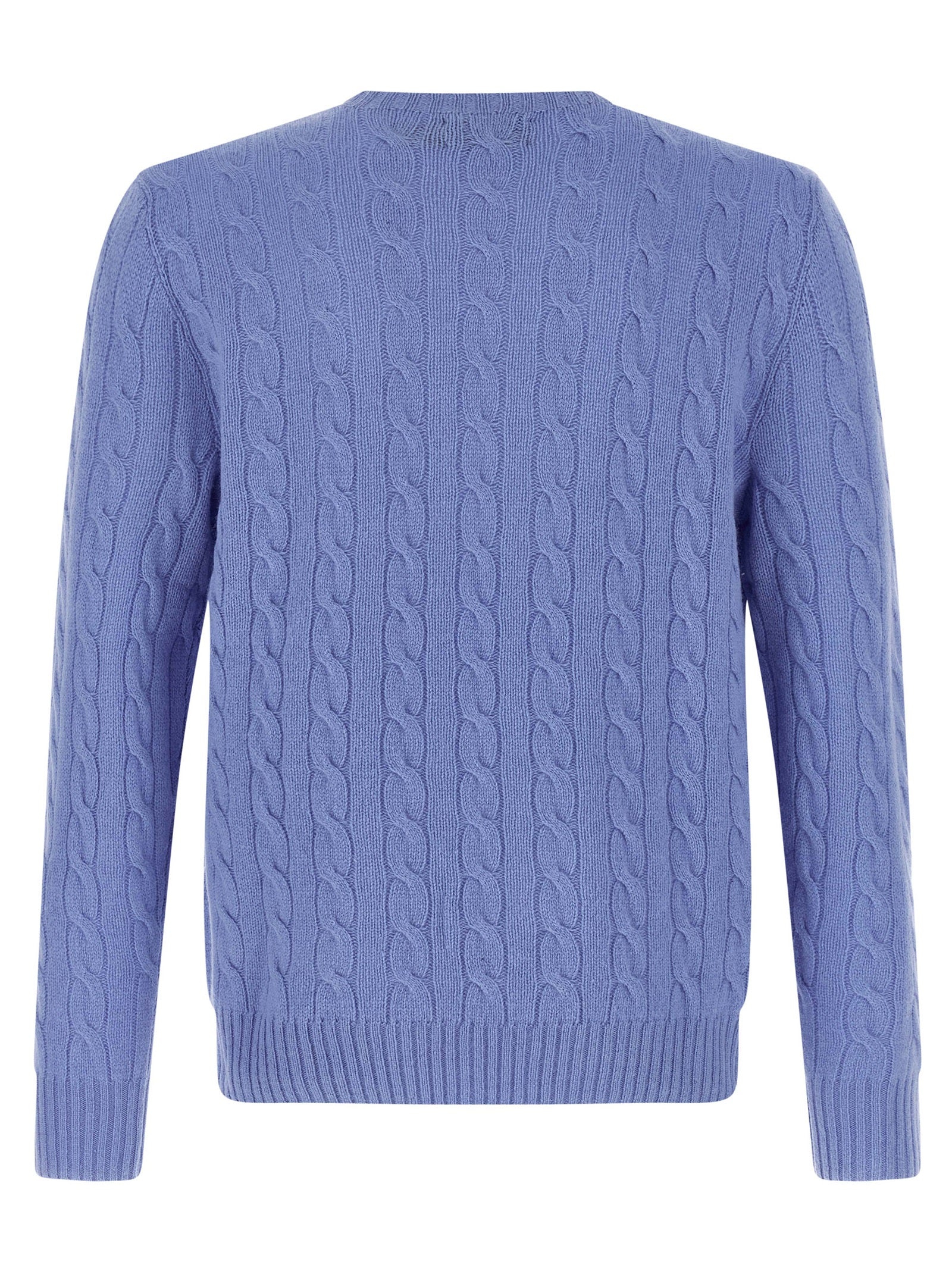 Polo Ralph Lauren Cable-Knit Cotton Sweater Austin Blue Knitwear Polo Ralph Lauren