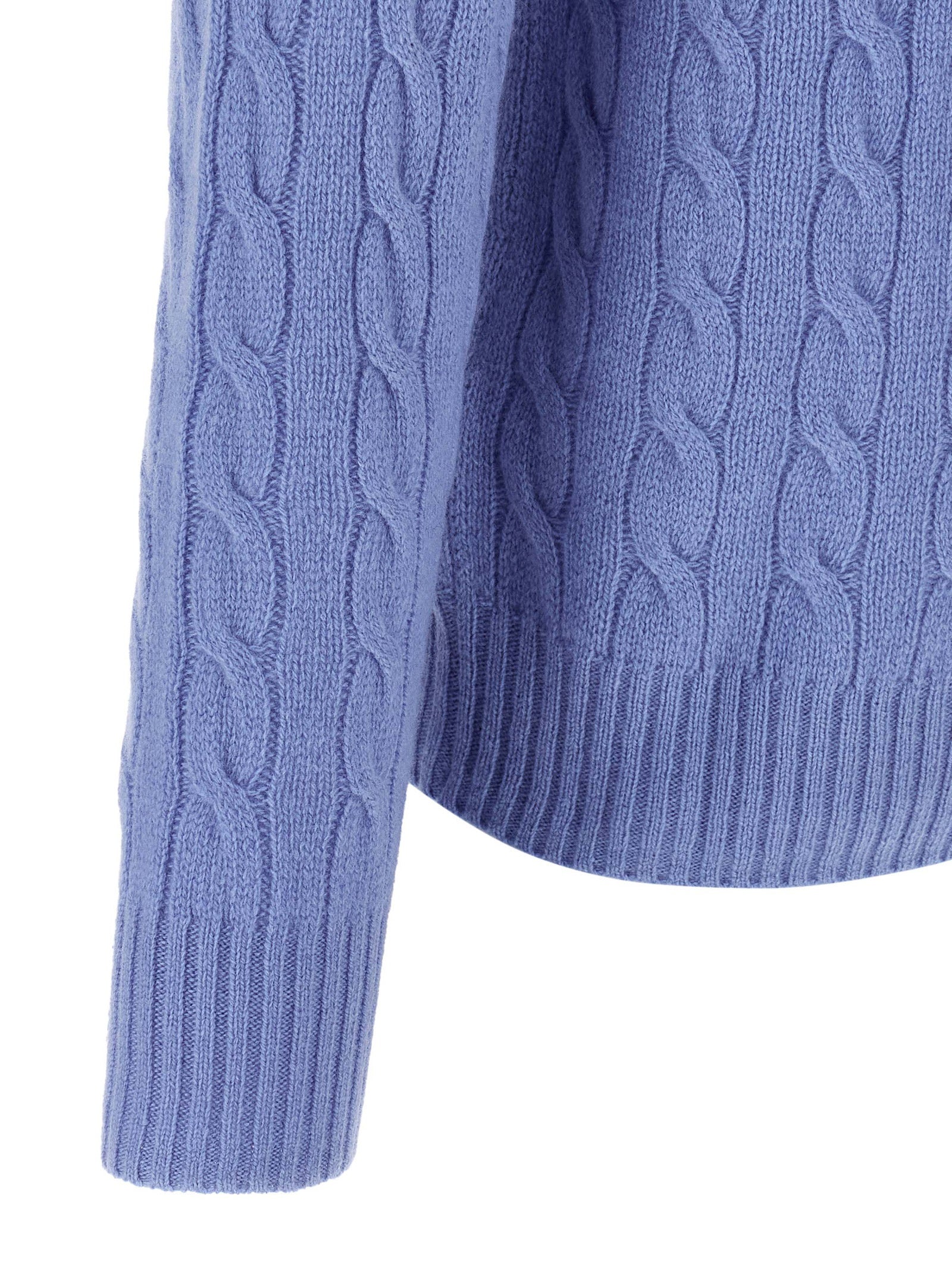 Polo Ralph Lauren Cable-Knit Cotton Sweater Austin Blue Knitwear Polo Ralph Lauren