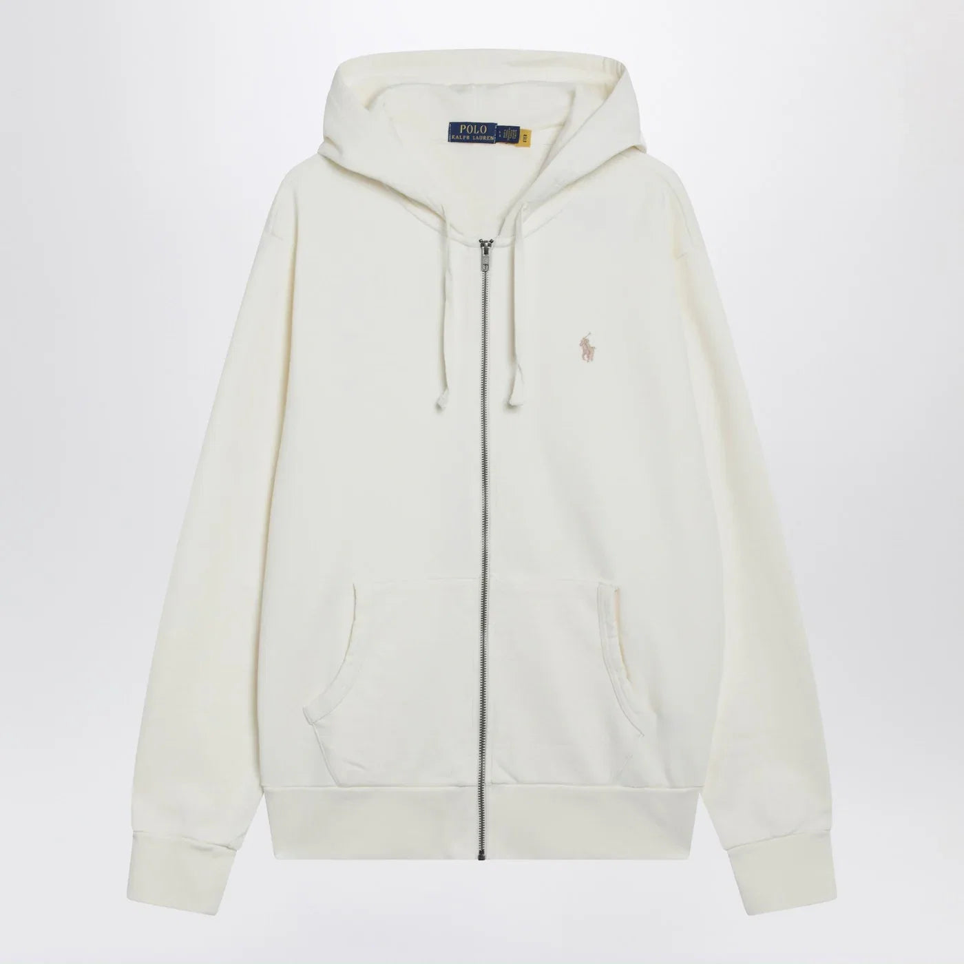 Polo Ralph Lauren Katoenen Zip-Up Sweatshirt Ivoor Topwear Polo Ralph Lauren