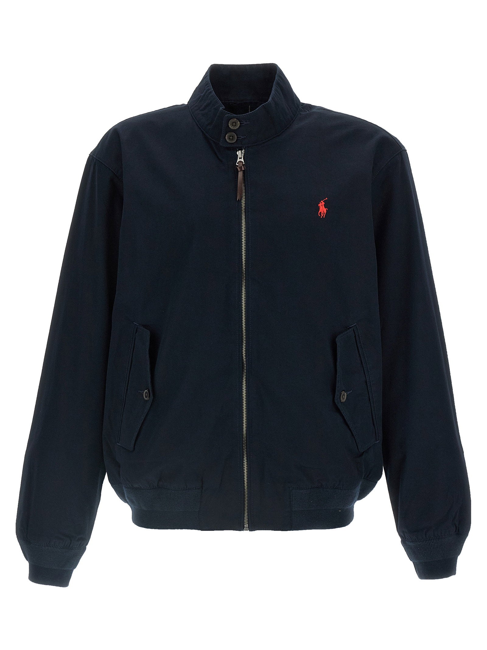 Polo Ralph Lauren Twill Windbreaker Jacket in marineblauw, vooraanzicht