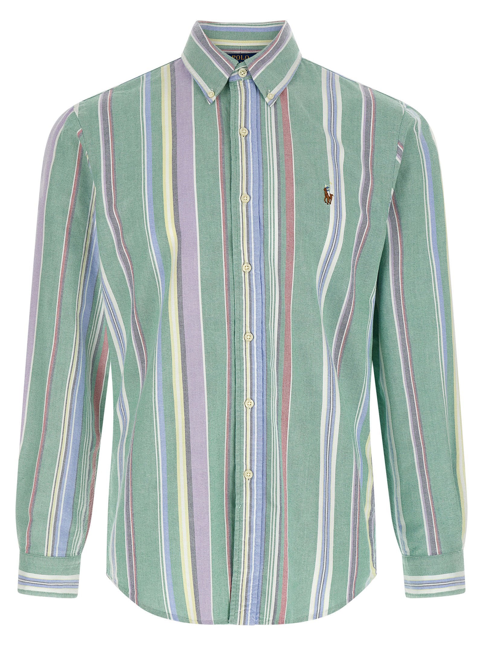 Polo Ralph Lauren Oxford Gestreept Katoenen Overhemd Meerkleurig