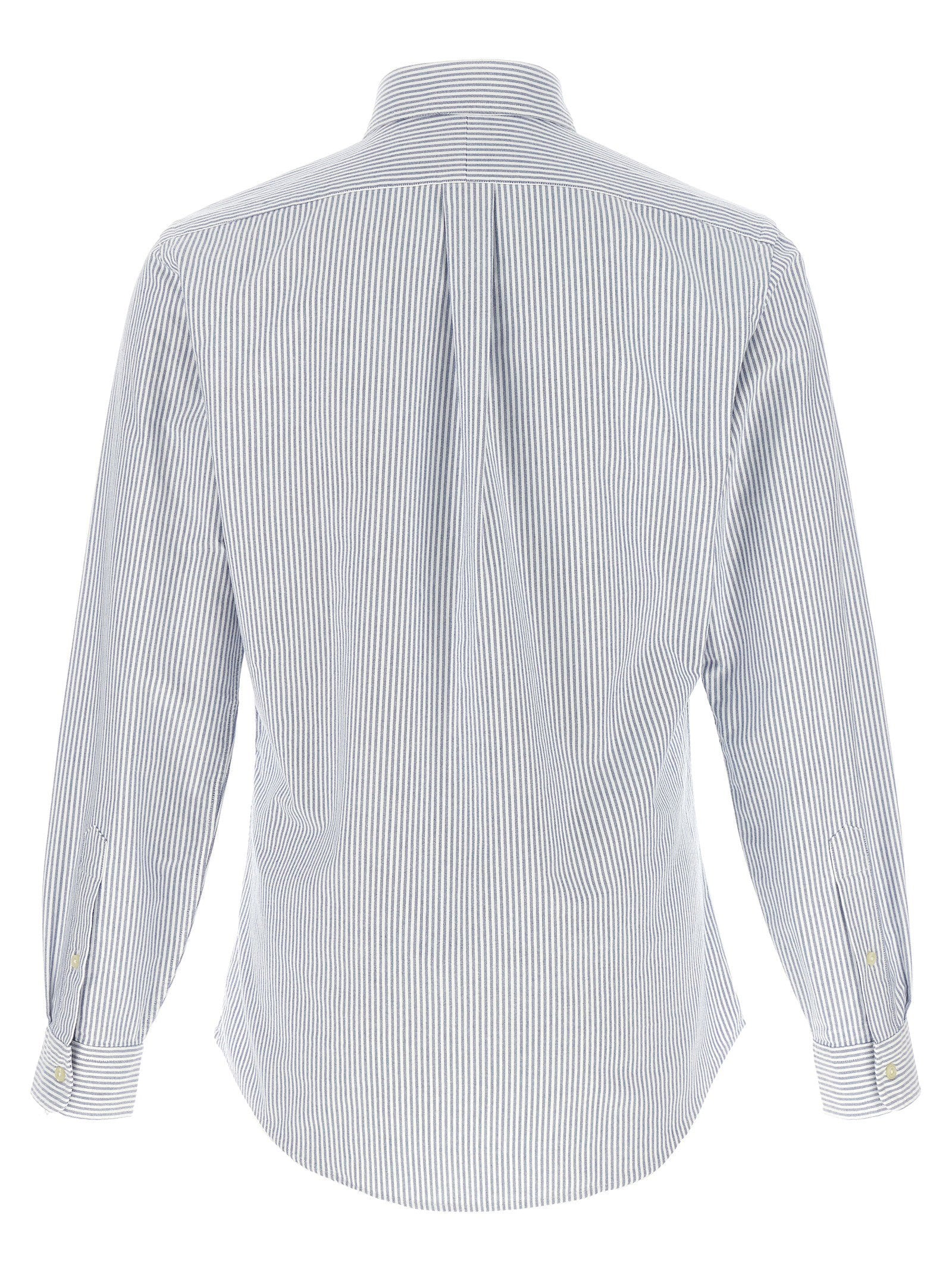 Polo Ralph Lauren gestreept oxford overhemd - detail Pony-logo