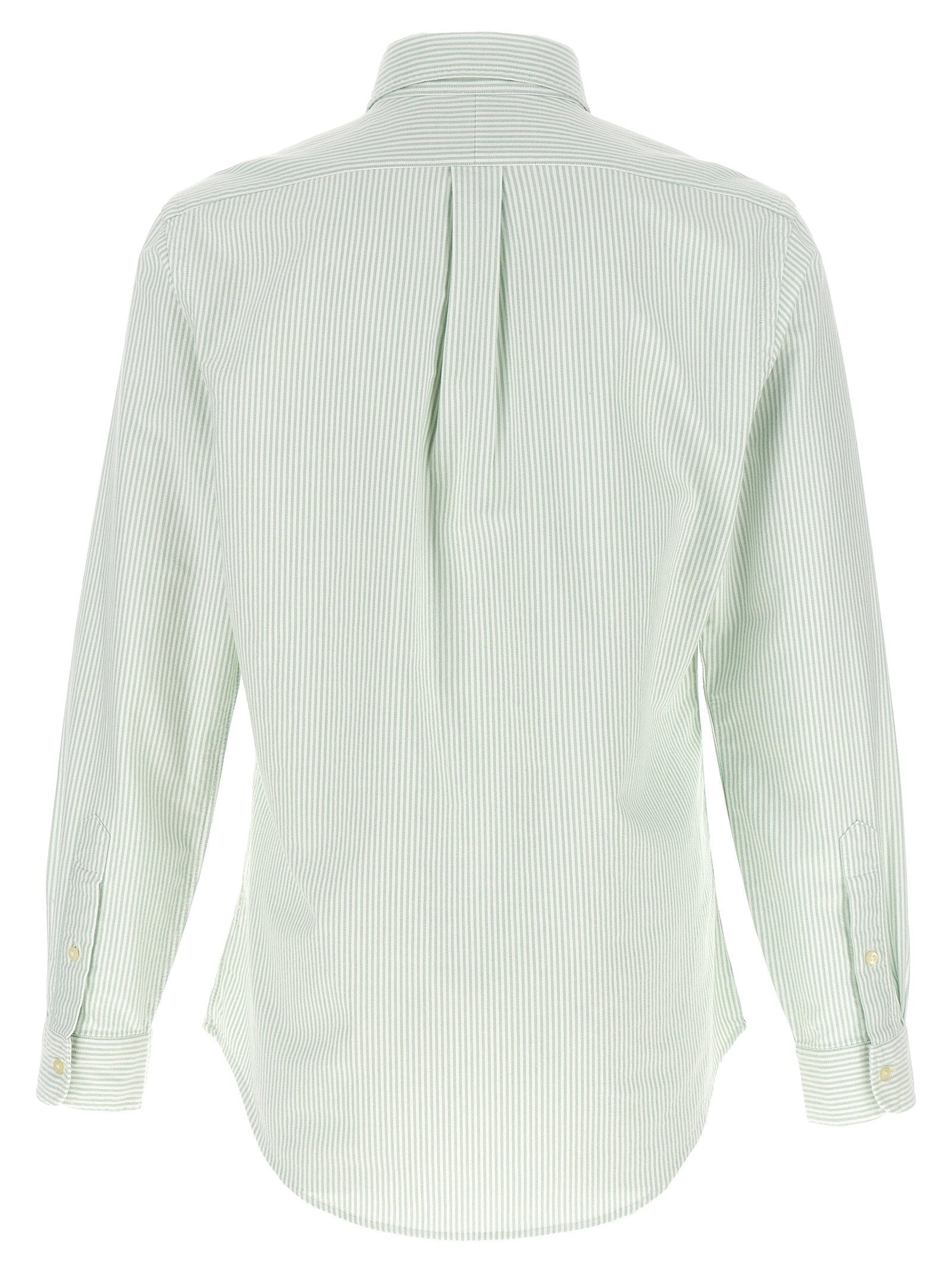 Polo Ralph Lauren Custom Fit Oxford Overhemd Groen Shirts Polo Ralph Lauren