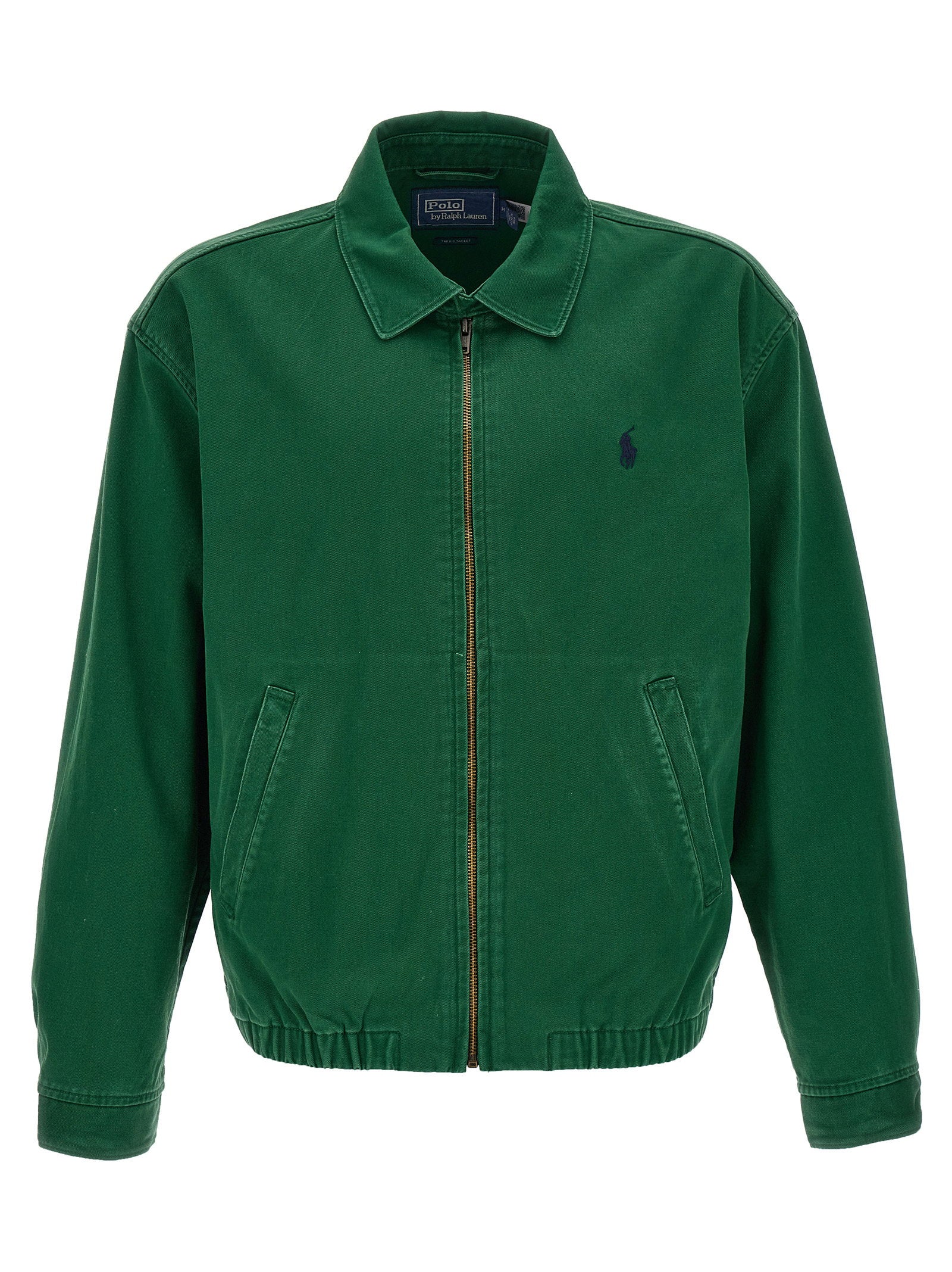 Polo Ralph Lauren Big Bayport jack groen, vooraanzicht met oversized fit