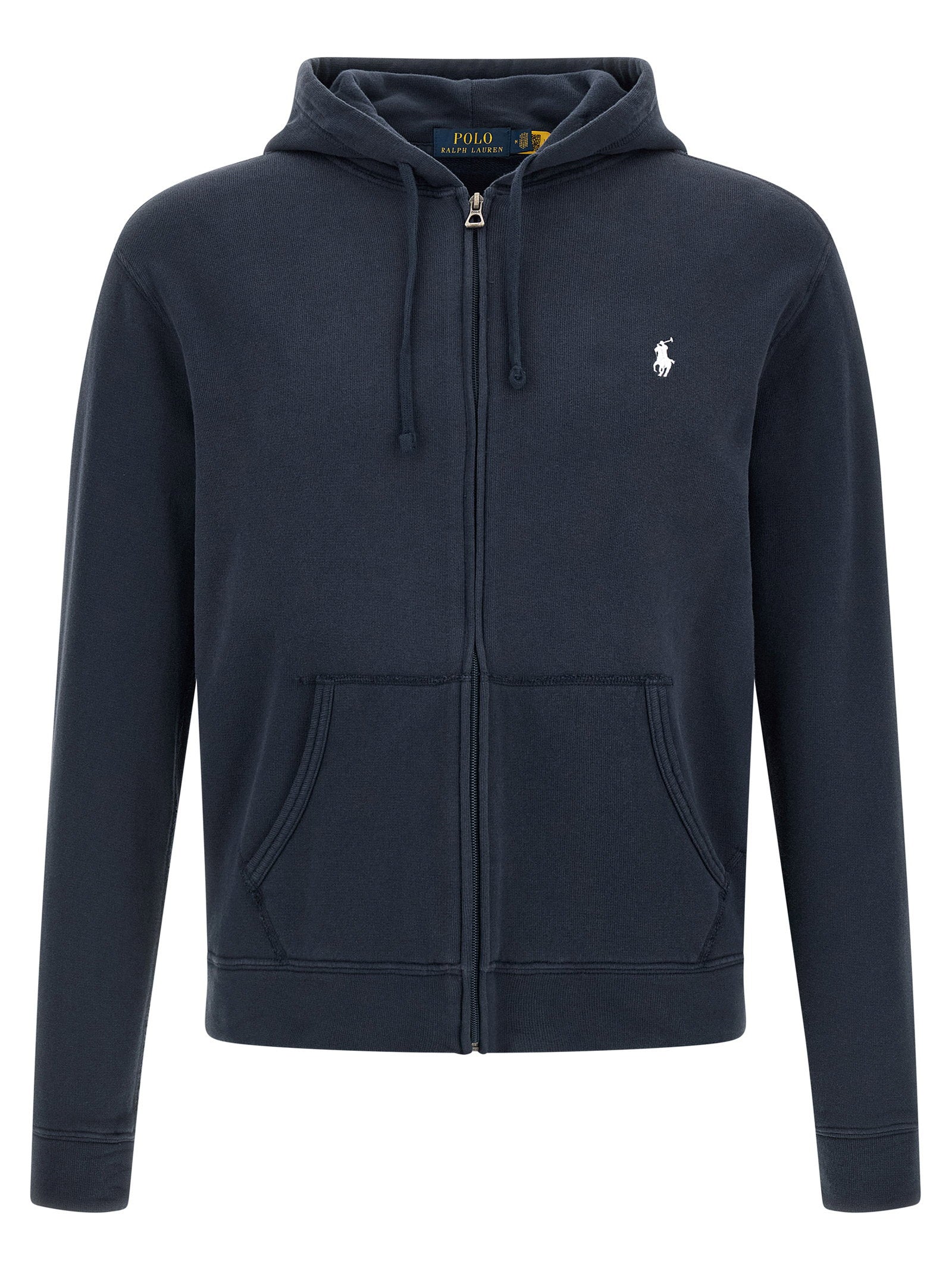 Polo Ralph Lauren Loopback Cotton Hoodie Blauw