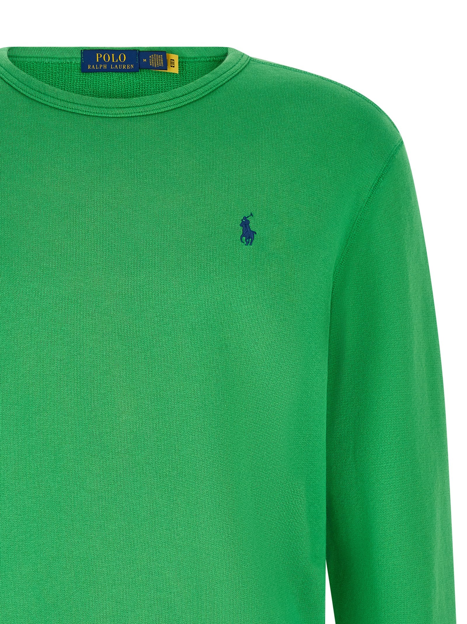 Polo Ralph Lauren Loopback Cotton Sweatshirt Green-thumbmail-3