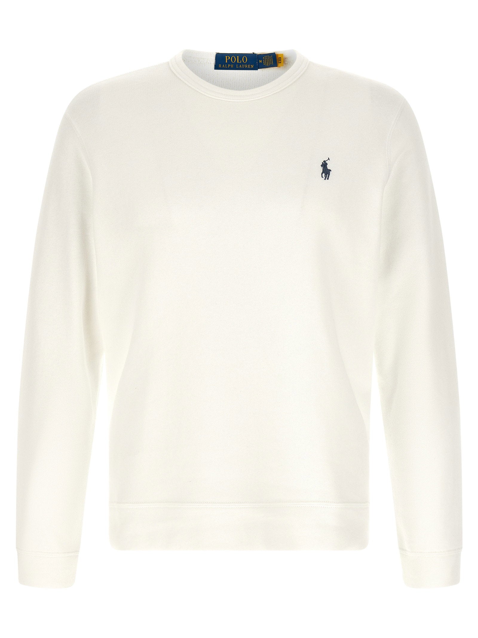 Polo Ralph Lauren Loopback Cotton Crewneck Sweatshirt Ecru-thumbmail-1