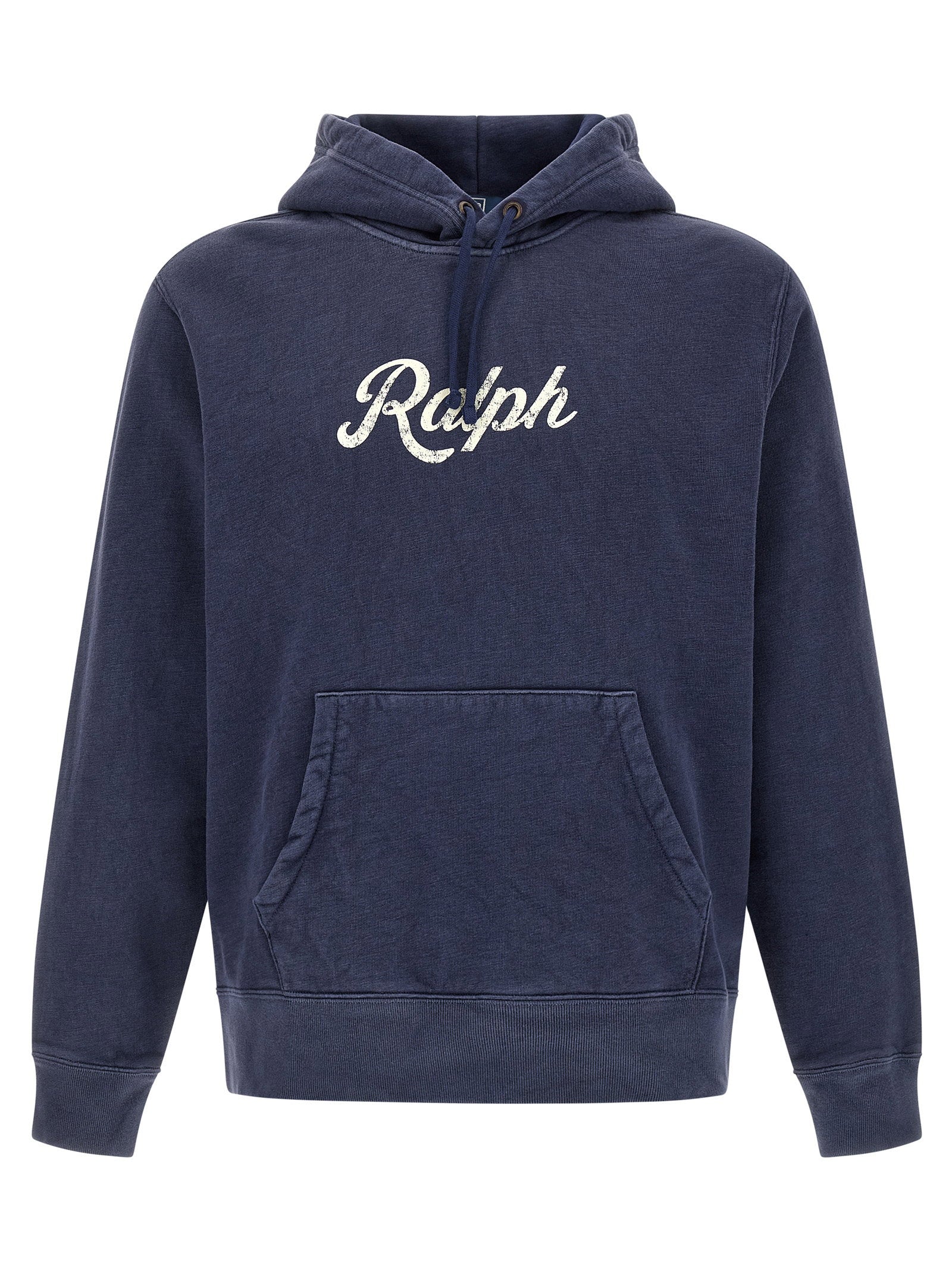 Polo Ralph Lauren Ralph Script Fleece Hoodie Navy Topwear Polo Ralph Lauren
