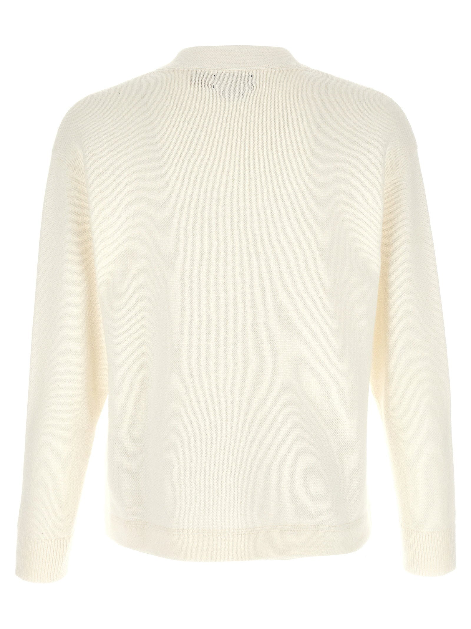 Polo Ralph Lauren Katoenen Letterman Cardigan met P-Patch Ivoor-thumbmail-2