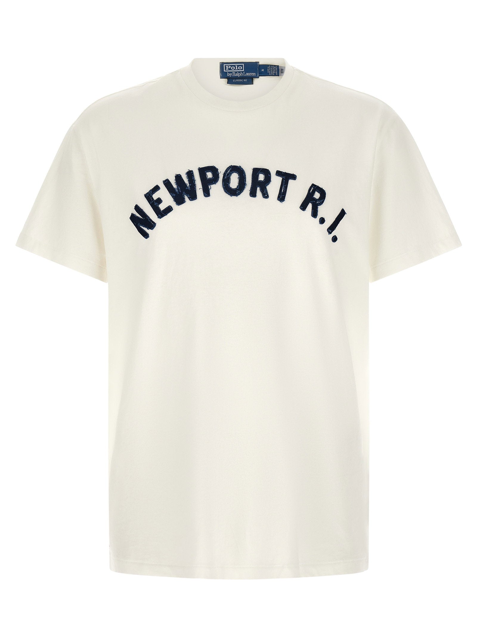 Polo Ralph Lauren Aged Effect Patch Katoenen T-shirt Blauw