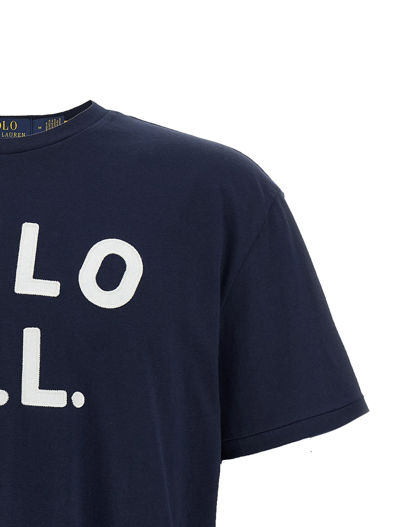 Polo Ralph Lauren Polo R.L. Patch Katoenen T-shirt Navy Topwear Polo Ralph Lauren
