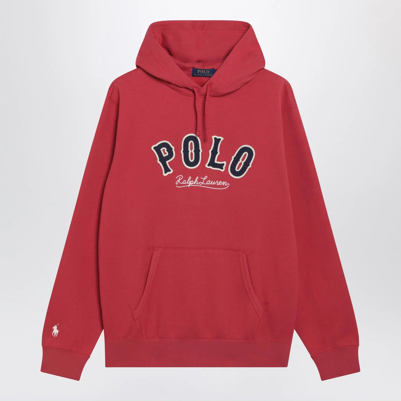 Polo Ralph Lauren Red hoodie with embroidered logo Topwear Polo Ralph Lauren