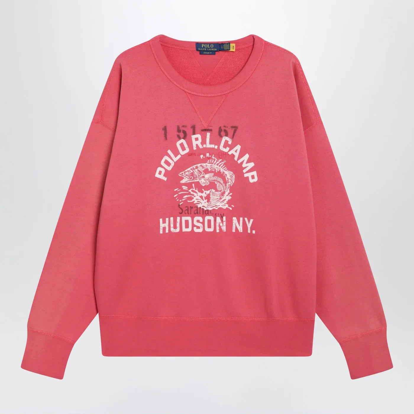 Polo Ralph Lauren Light red sweatshirt with logo print Topwear Polo Ralph Lauren