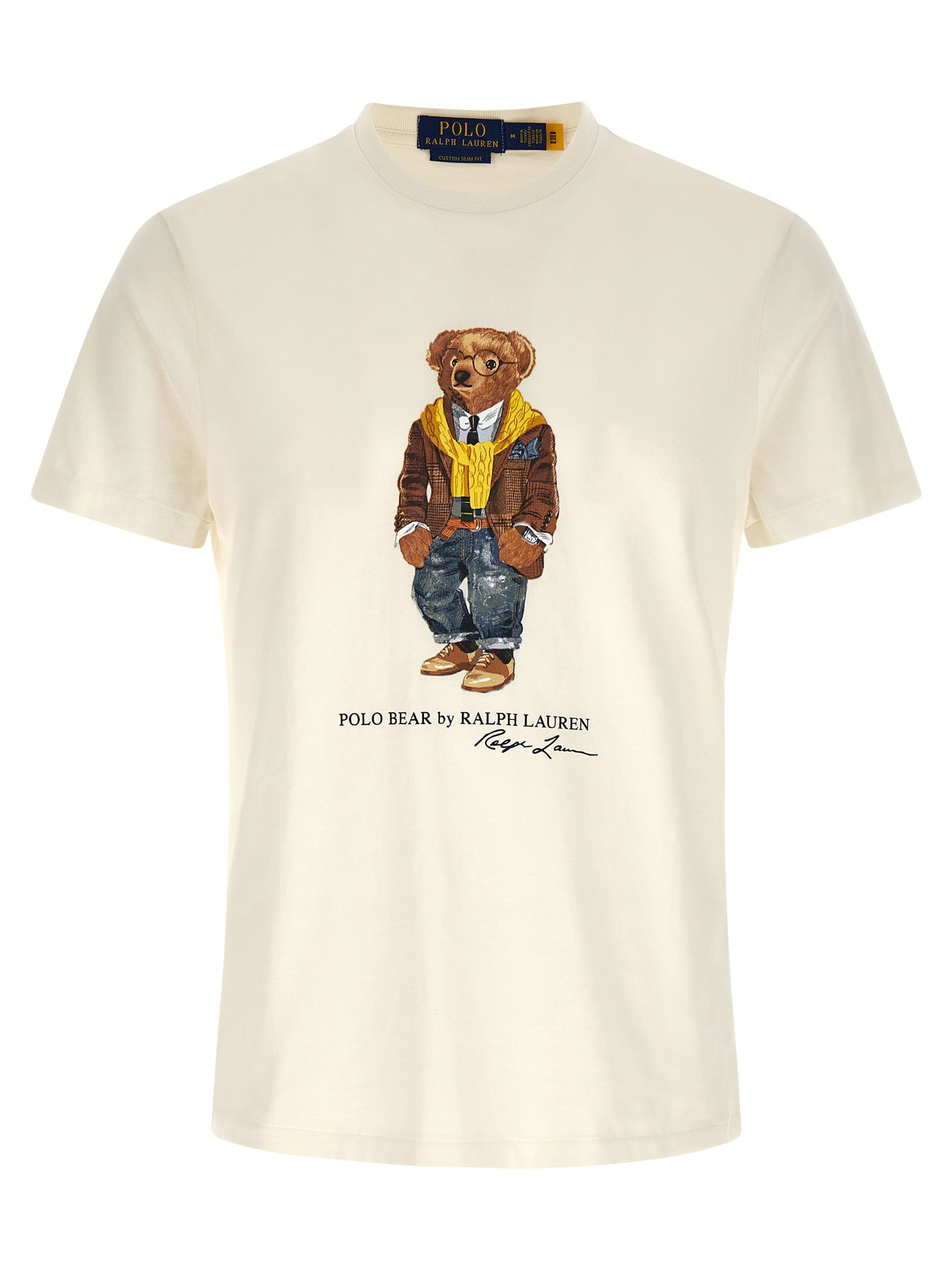 Polo Ralph Lauren Classic Fit Polo Bear Jersey T-Shirt Cream-thumbmail-1