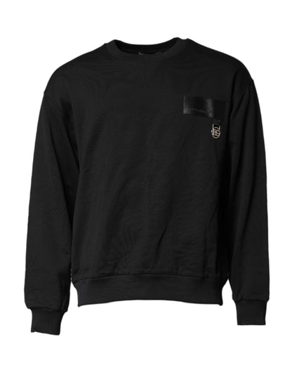 Dolce & Gabbana Black DG Logo Crew Neck Sweatshirt Sweater