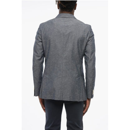 Nino Danieli Side Vents Peak Lapel Double Breasted Blazer