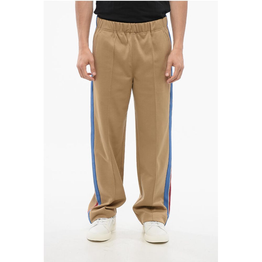 Moncler APRÈS-SKI Cotton Blend Sweatpants with Side Contrasting Band