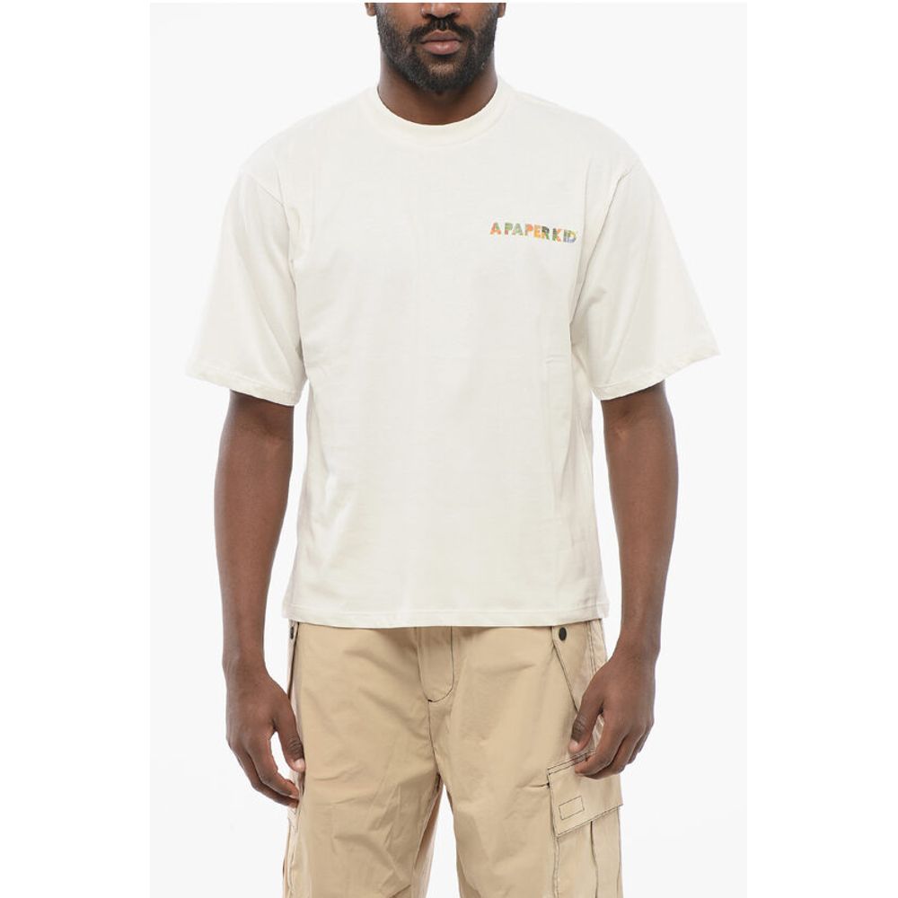 A Paper Kid Back Printed Crew-neck T-Shirt