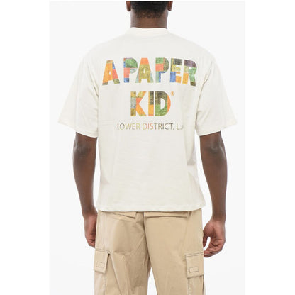 A Paper Kid Back Printed Crew-neck T-Shirt