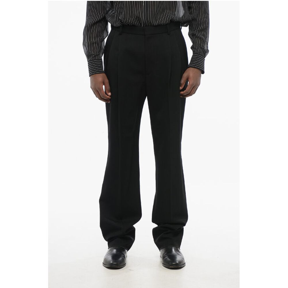 Saint Laurent Double-pleated Wool 4-Pocketed Pants