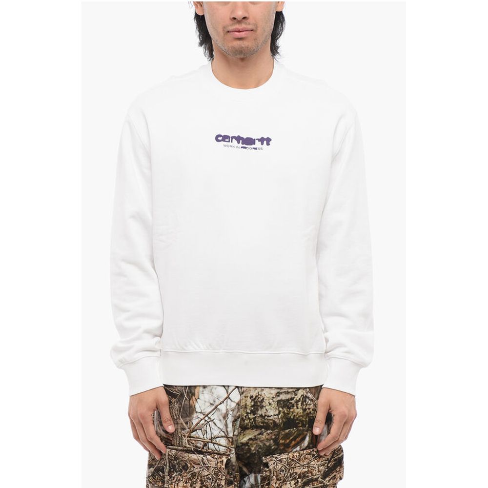 Carhartt Wip Brushed Cotton Crew-neck Sweatshirt with Contrasting Printed