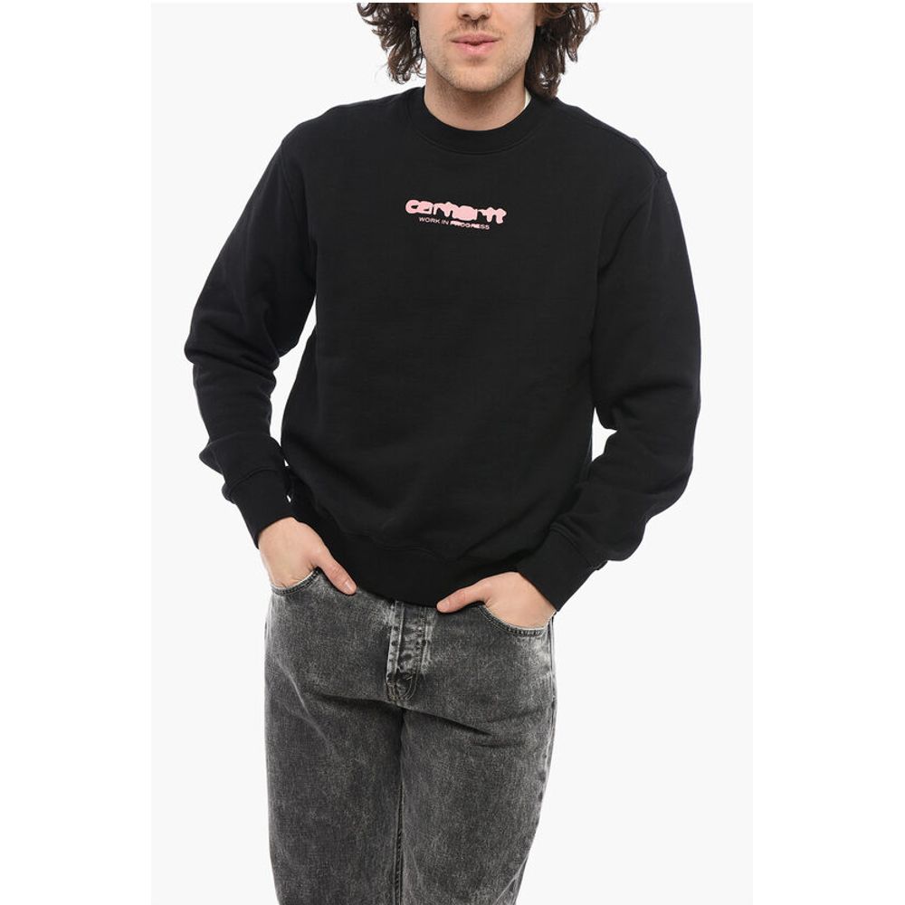 Carhartt Wip Brushed Cotton Crew-neck Sweatshirt with Contrasting Printed