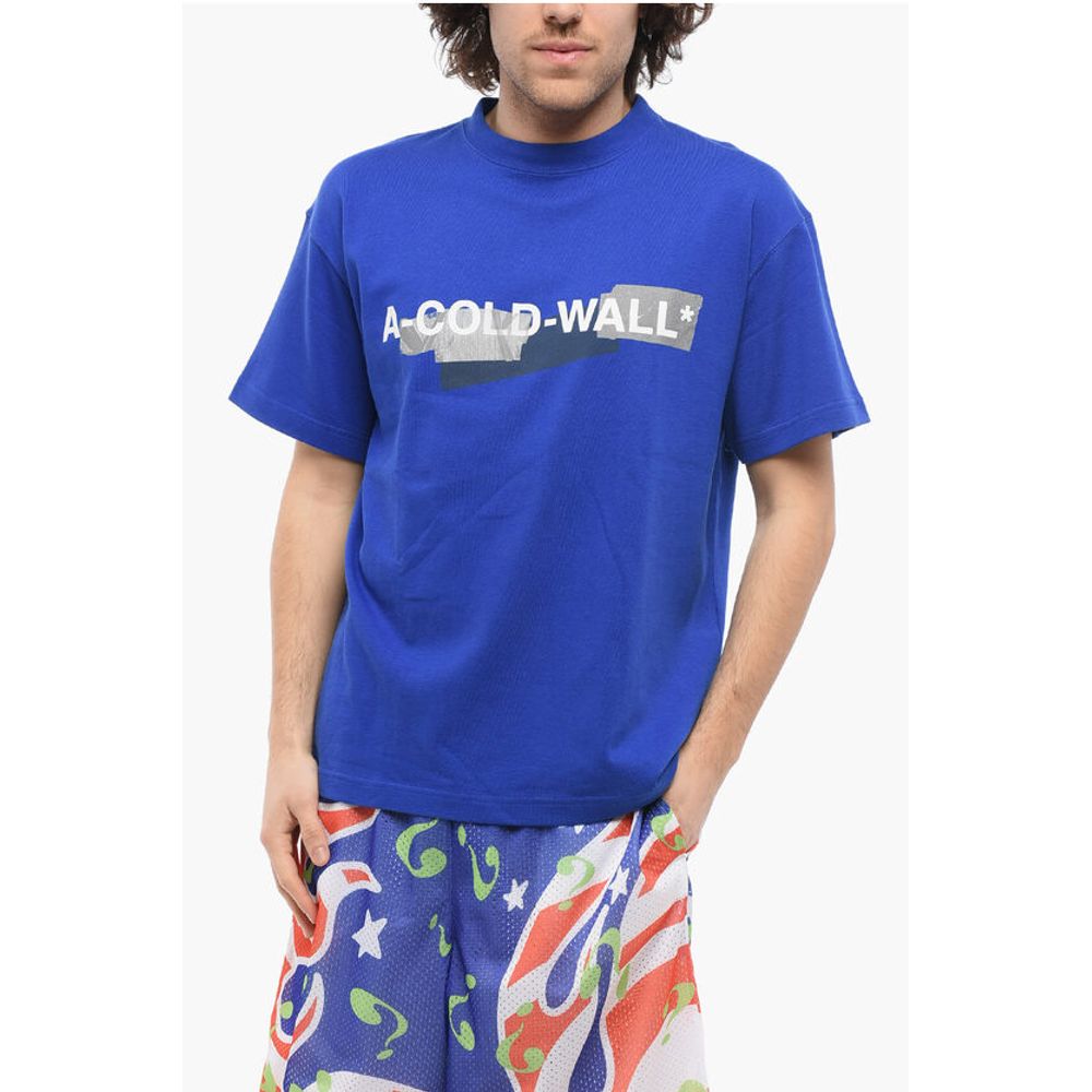 A Cold Wall Cotton Crew-neck T-shirt with Contrast Logo
