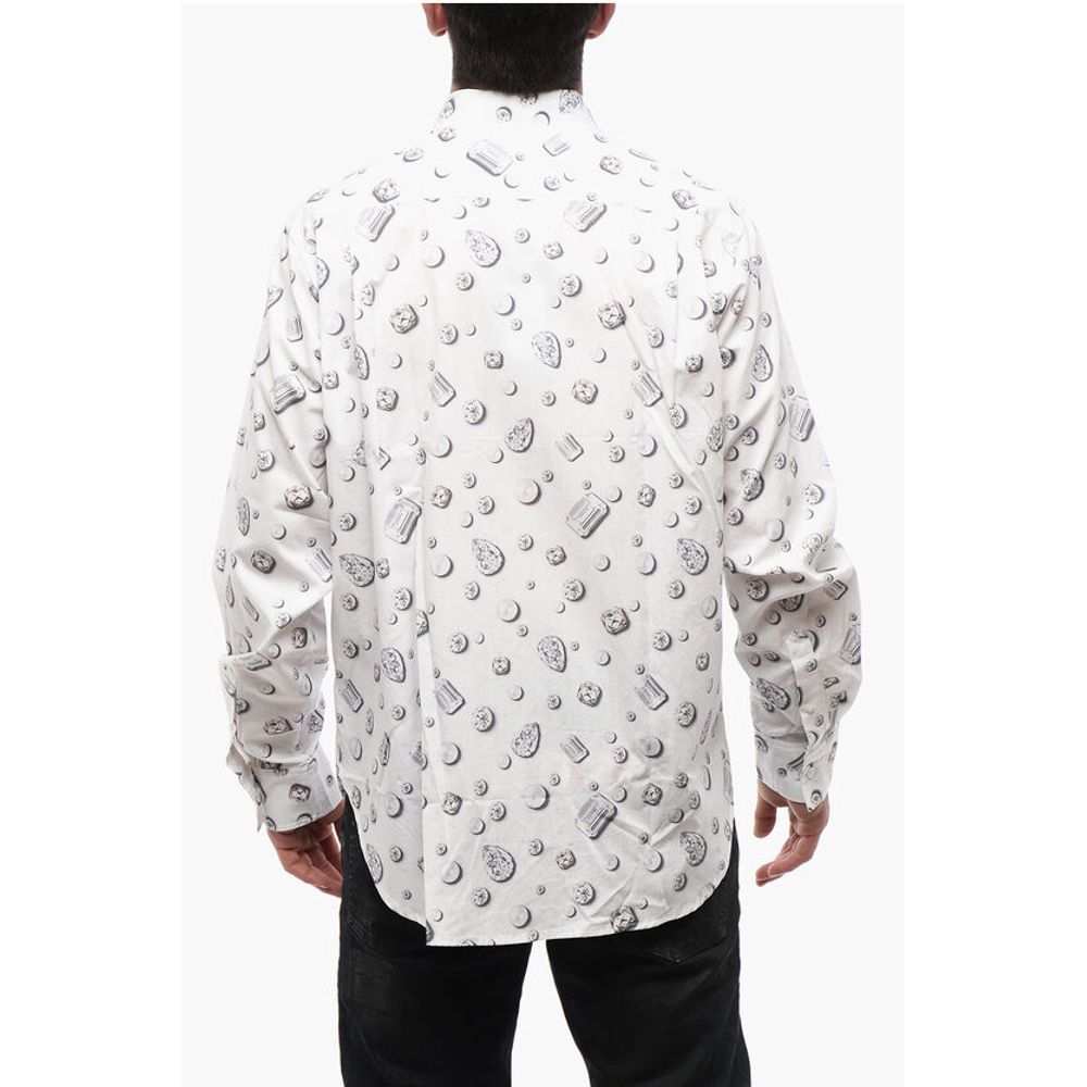 Viktor & Rolf Spread Collar PEARL & JEWELLERY Cotton Shirt