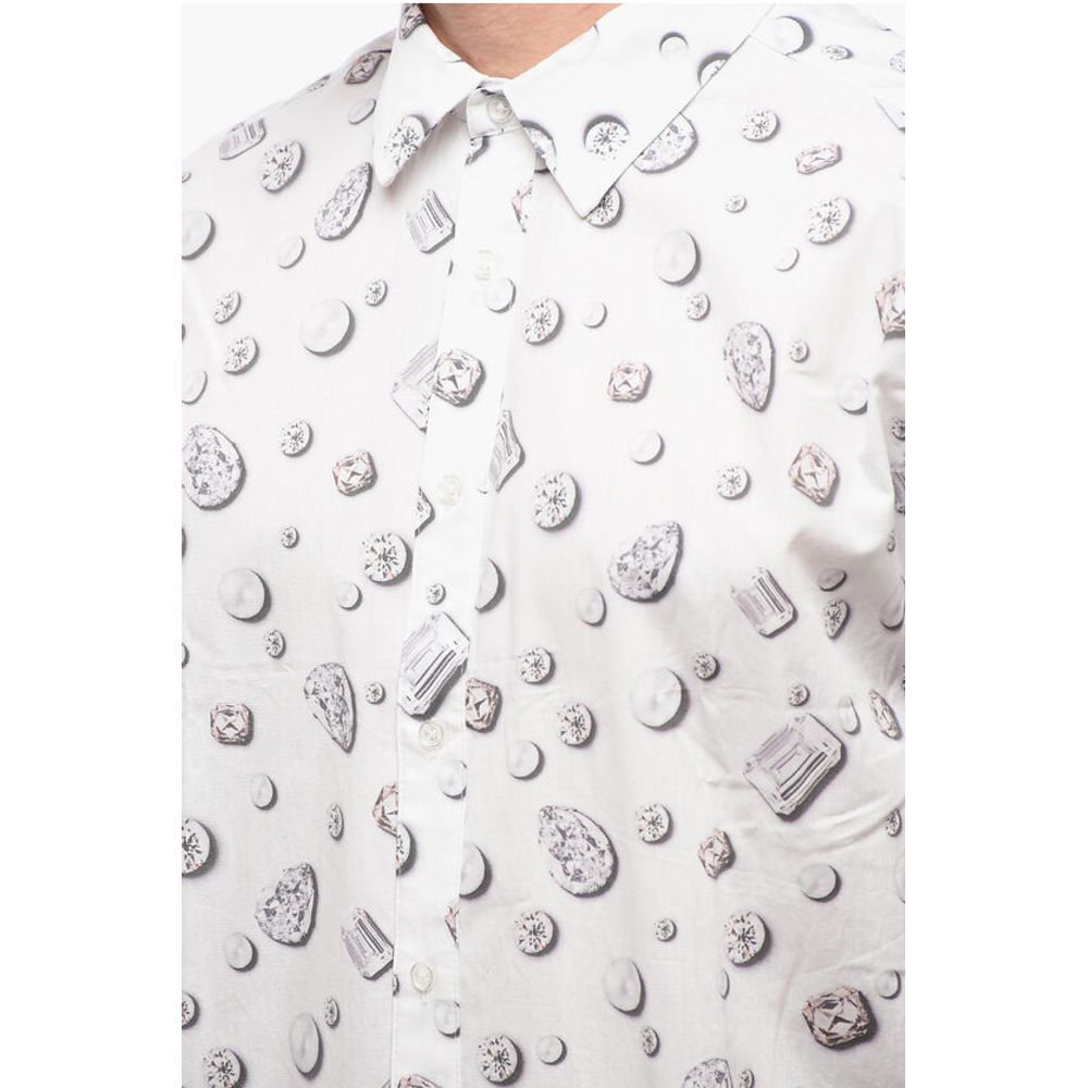 Viktor & Rolf Spread Collar PEARL & JEWELLERY Cotton Shirt