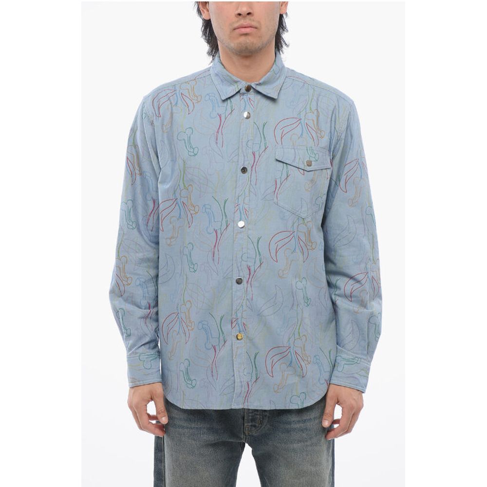Viktor & Rolf Printed Twill Cotton Shirt with Breast-pocket